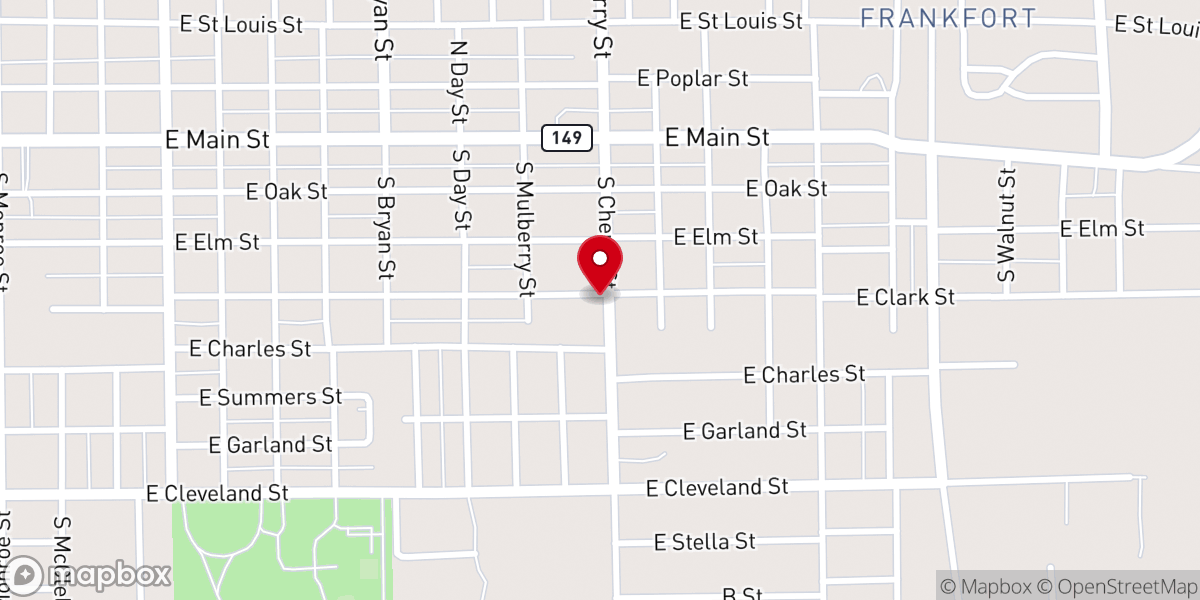 Map showing location of Forest Church