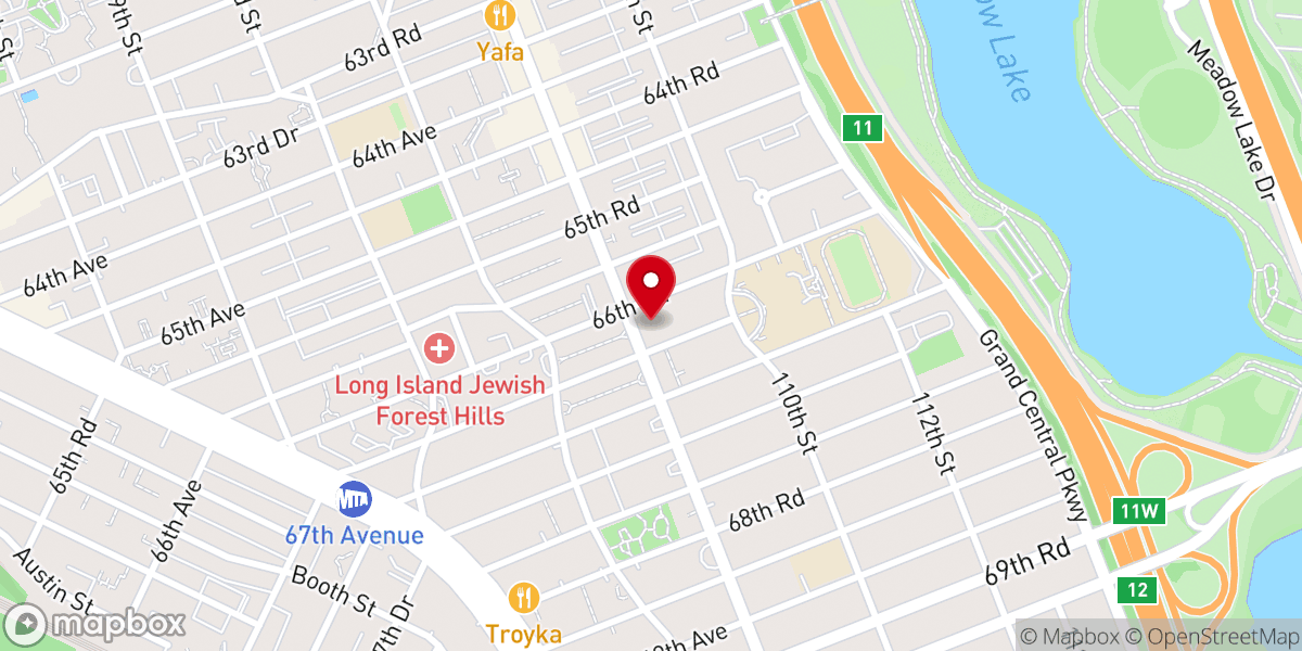 Map showing location of Beth Gavriel Bukharian Congregation