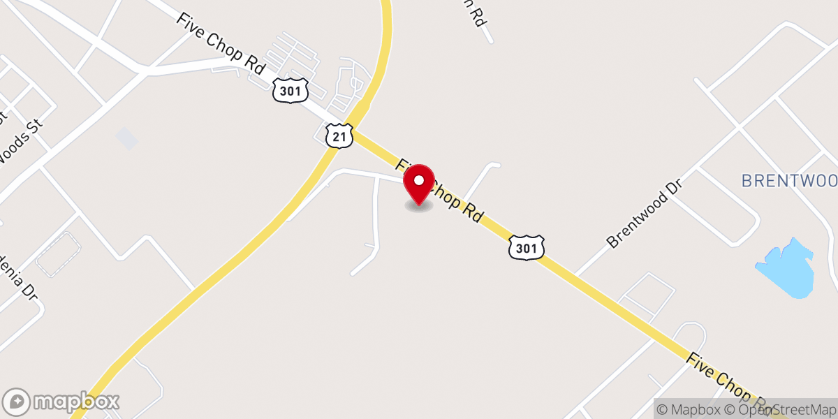 Map showing location of Warren Chapel