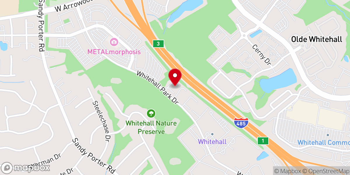 Map showing location of Grace Communion Steele Creek