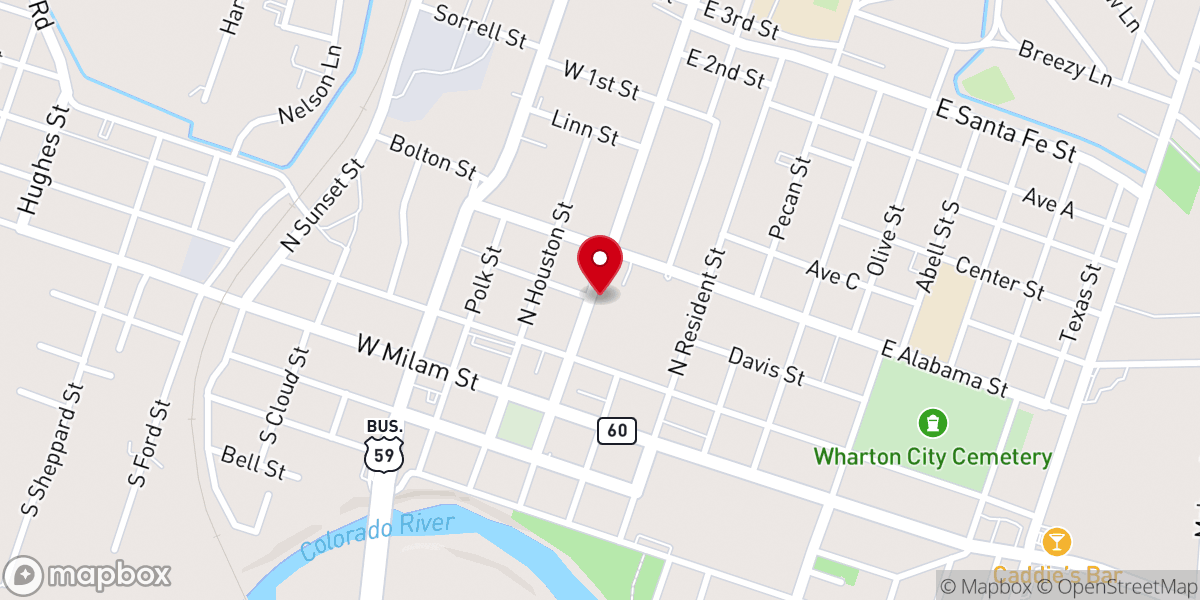 Map showing location of New Hope Community Church