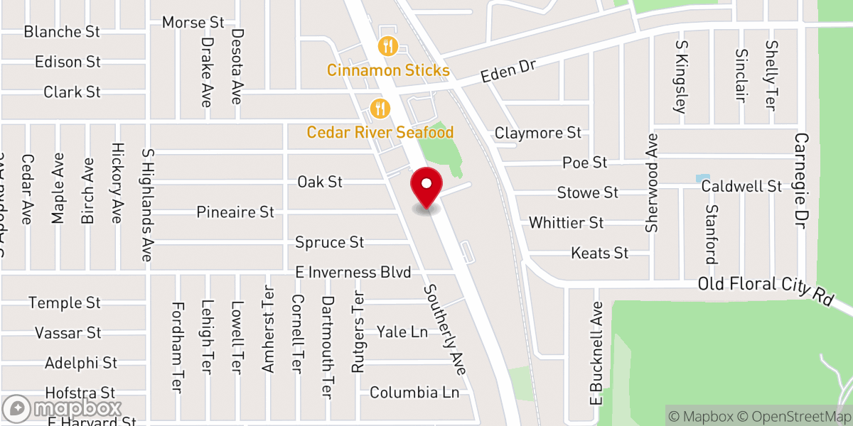 Map showing location of Nature Coast Baptist Association