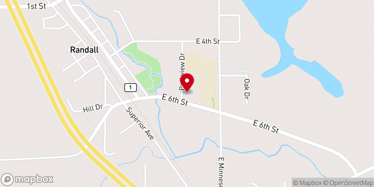 Map showing location of St Peter Lutheran Church