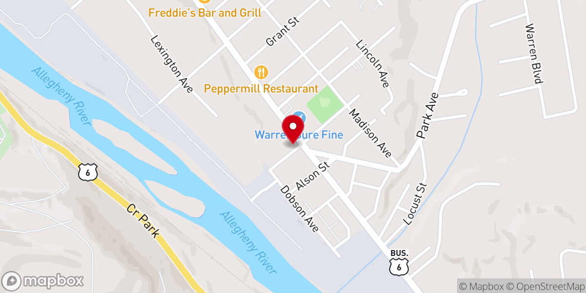 Map showing location of Covenant Methodist Church