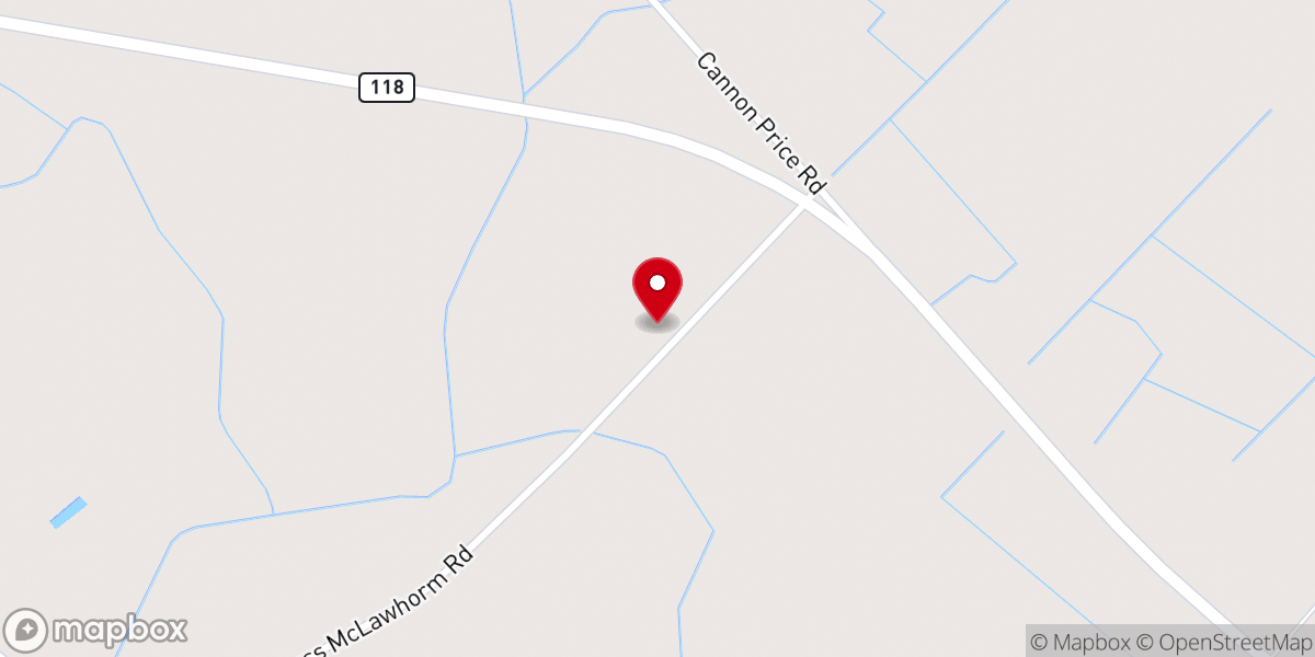 Map showing location of Shiloh Church of Christ