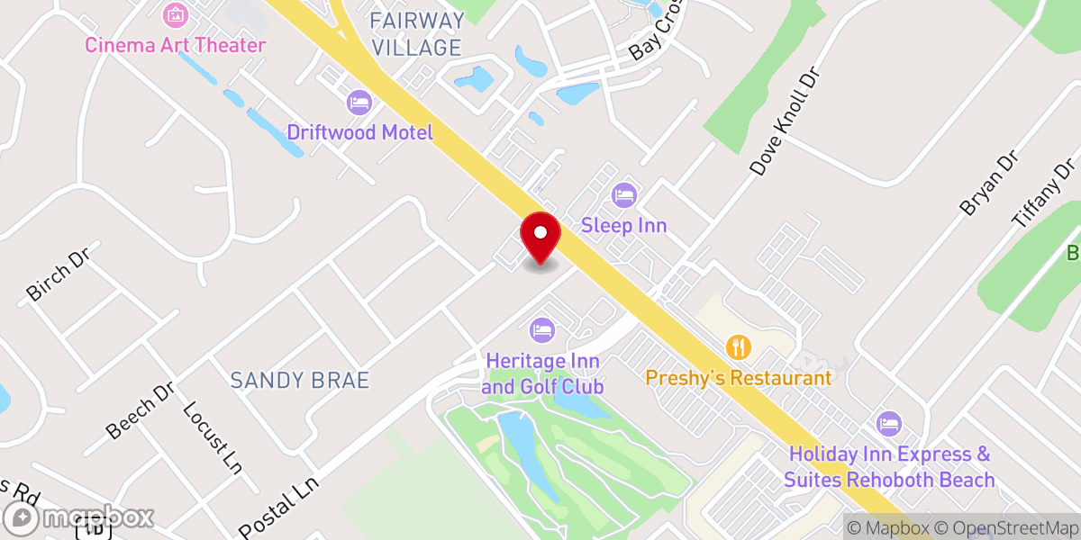 Map showing location of Midway Assembly of God Church