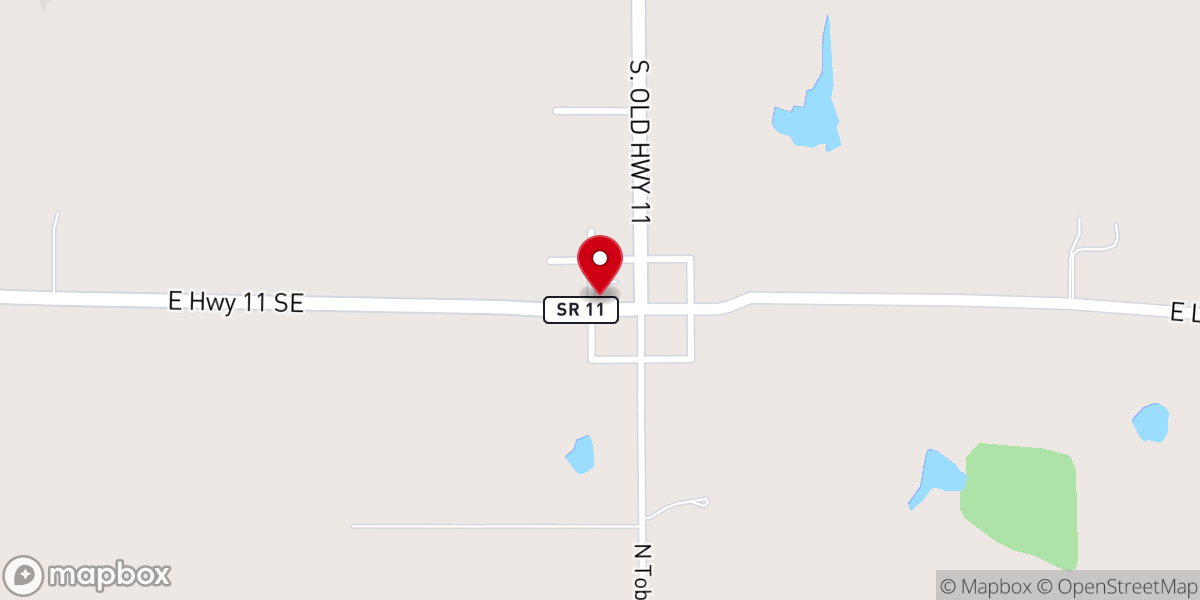 Map showing location of Laconia United Presbyterian Church