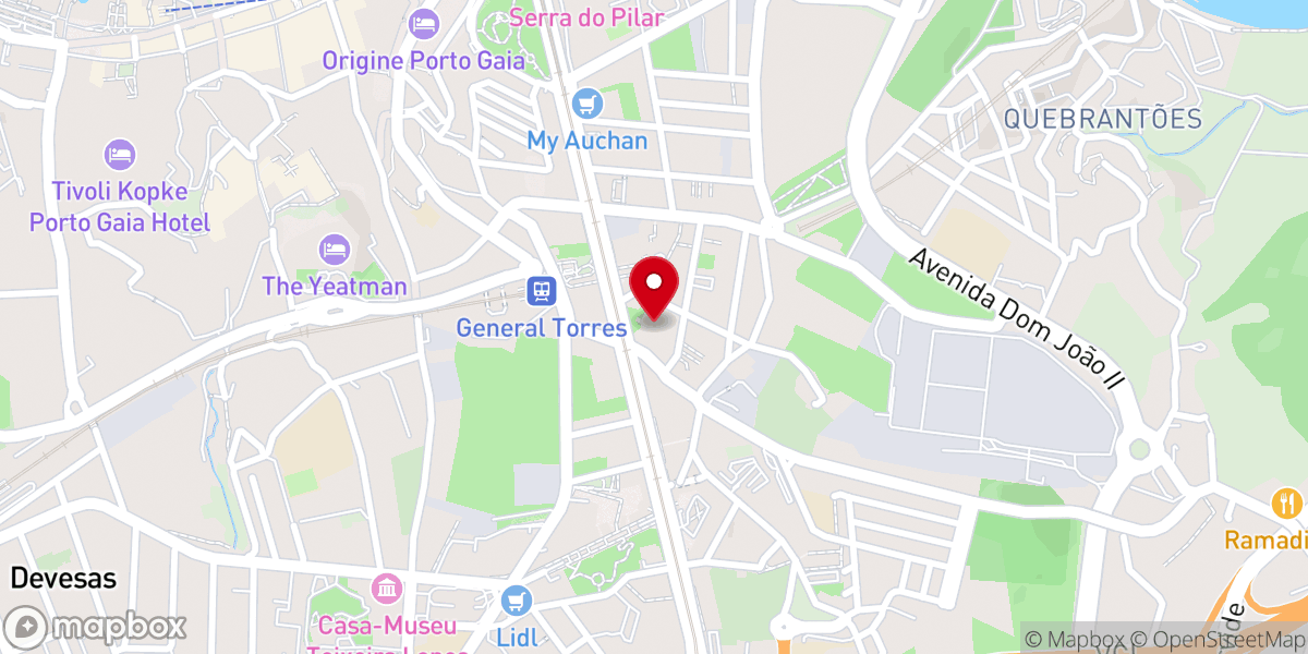 Map showing location of Paróquia S. João Evangelista - Igreja do Torne