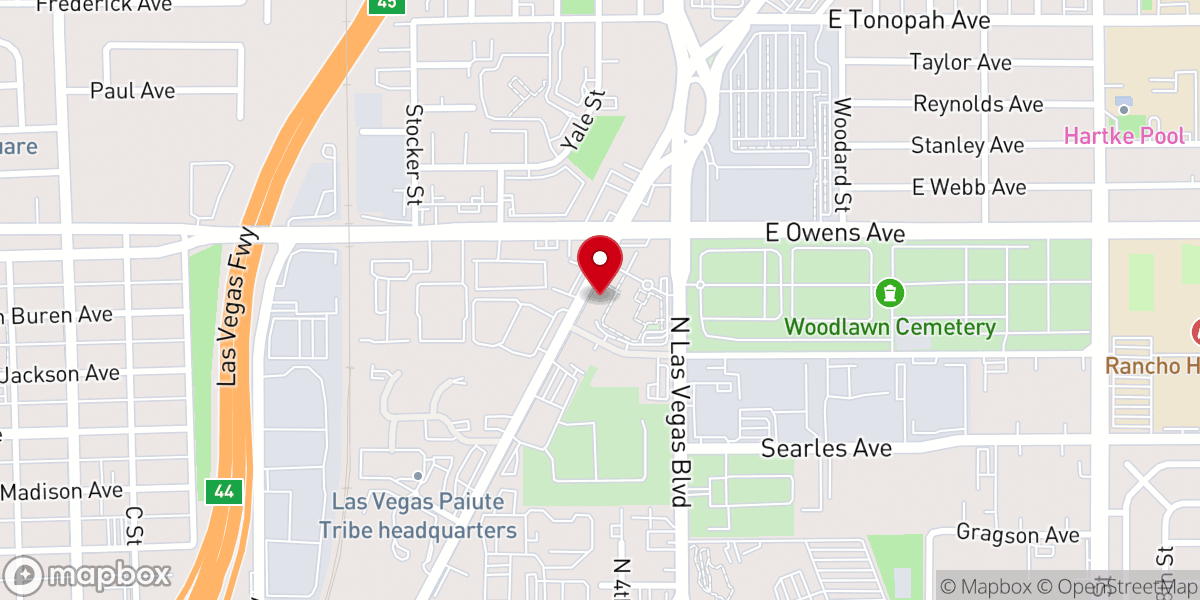 Map showing location of Catholic Charities
