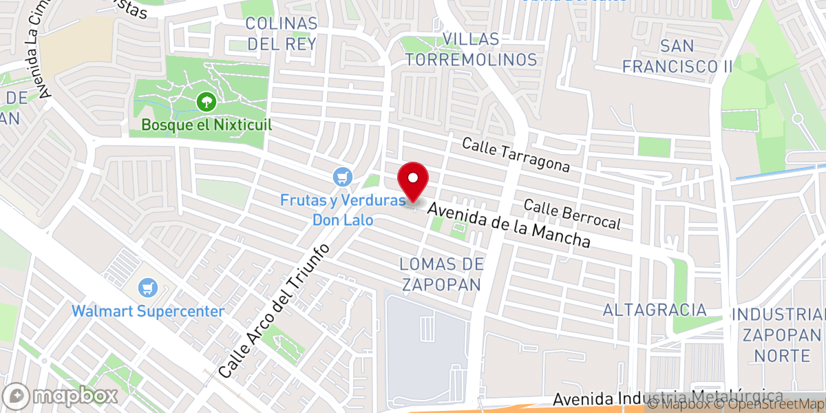 Map showing location of Koinonia, Centro de Alabanza