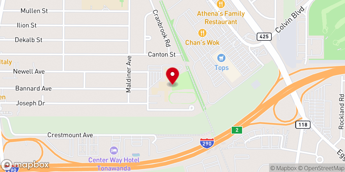 Map showing location of Catholic Mens Fellowship of Western New York Inc