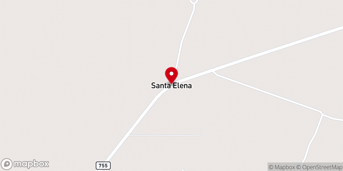 Map showing location of Santa Elena