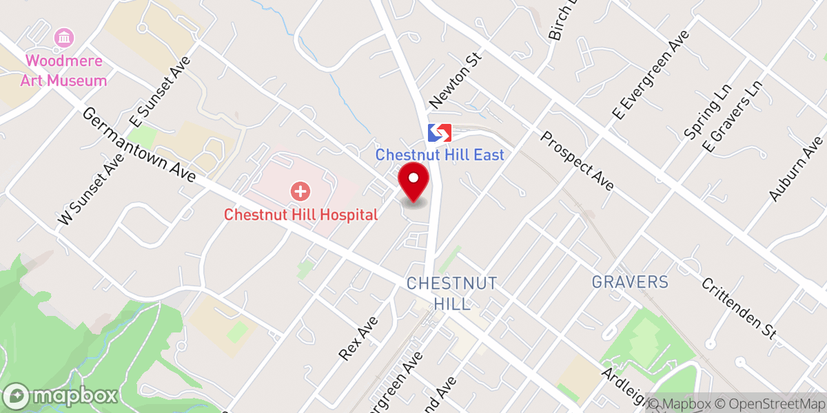 Map showing location of Saint Paul's Episcopal Church