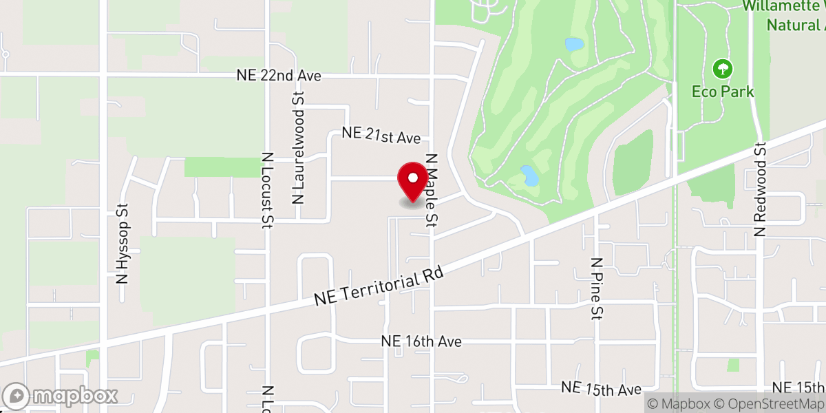 Map showing location of Christ the King Church