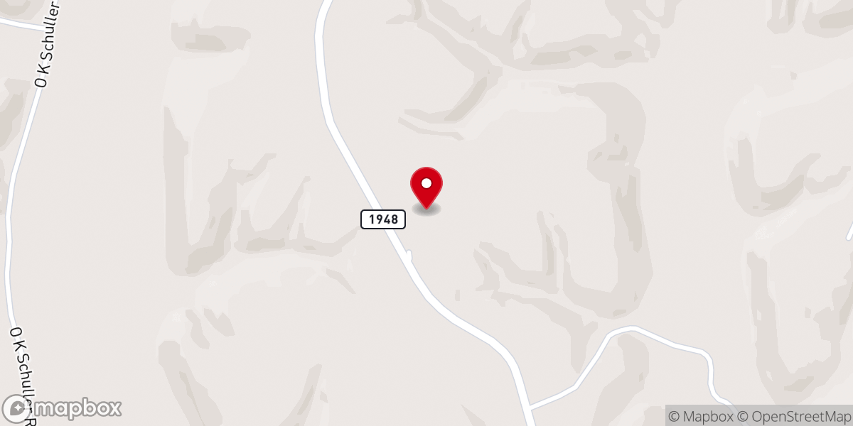 Map showing location of Mount Hebron Church
