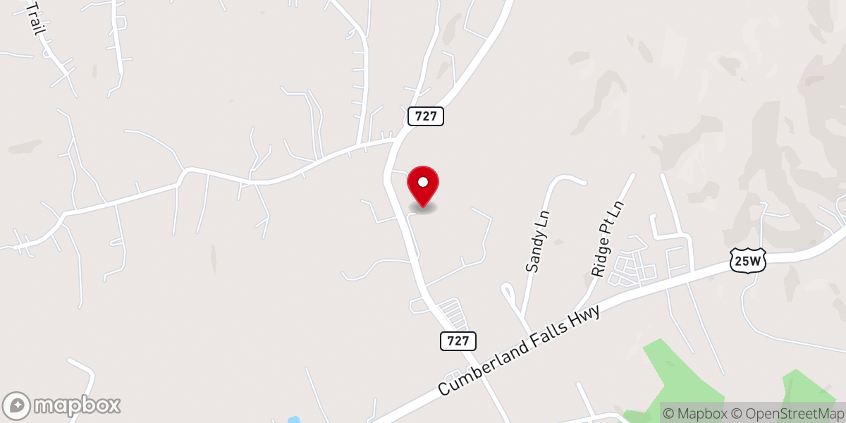 Map showing location of Cornerstone Christian Fellowship