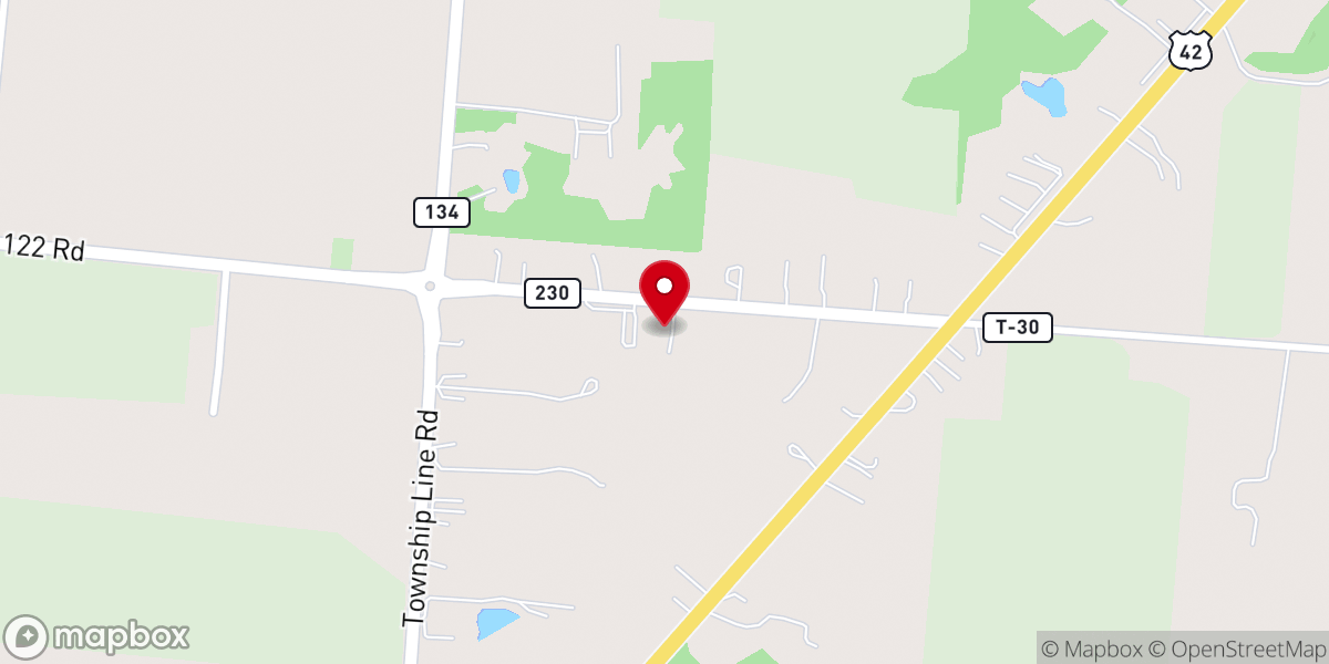 Map showing location of Boggs Family Ministries Inc