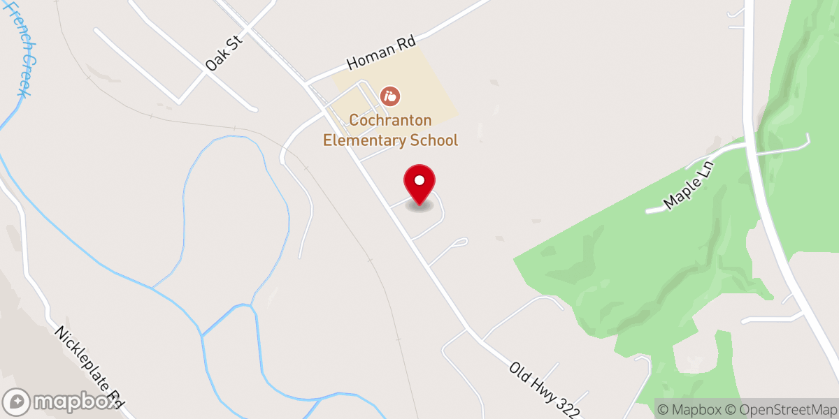 Map showing location of Our Lady of Lourdes Mission