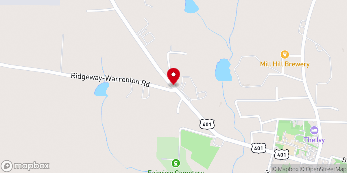 Map showing location of Dayspring Christian Church