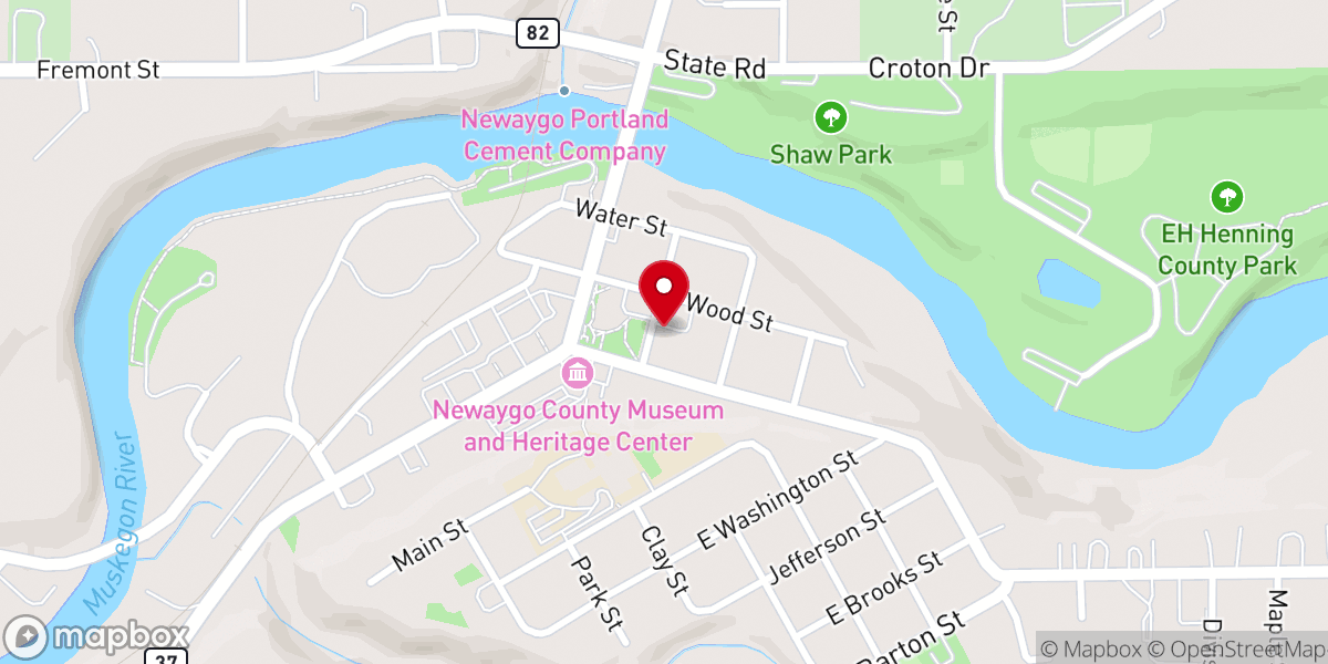 Map showing location of St Mark's Episcopal Church