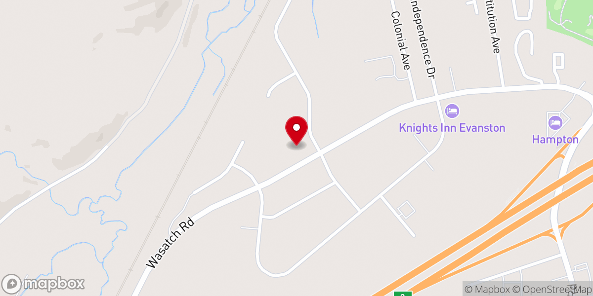 Map showing location of Crossroads New Life Fellowship