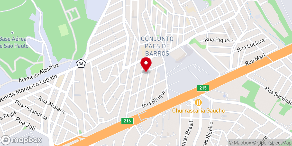 Map showing location of Igreja Batista Renovada Água da Vida Cumbica