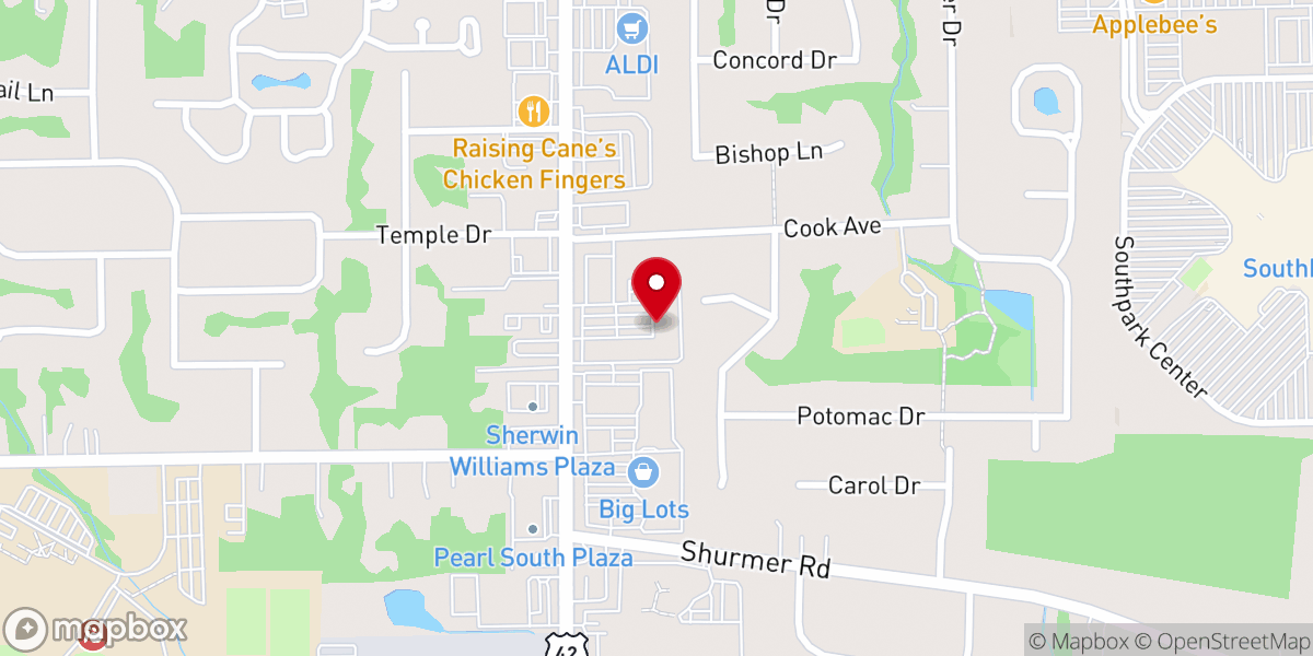 Map showing location of LifeChurch Strongsville