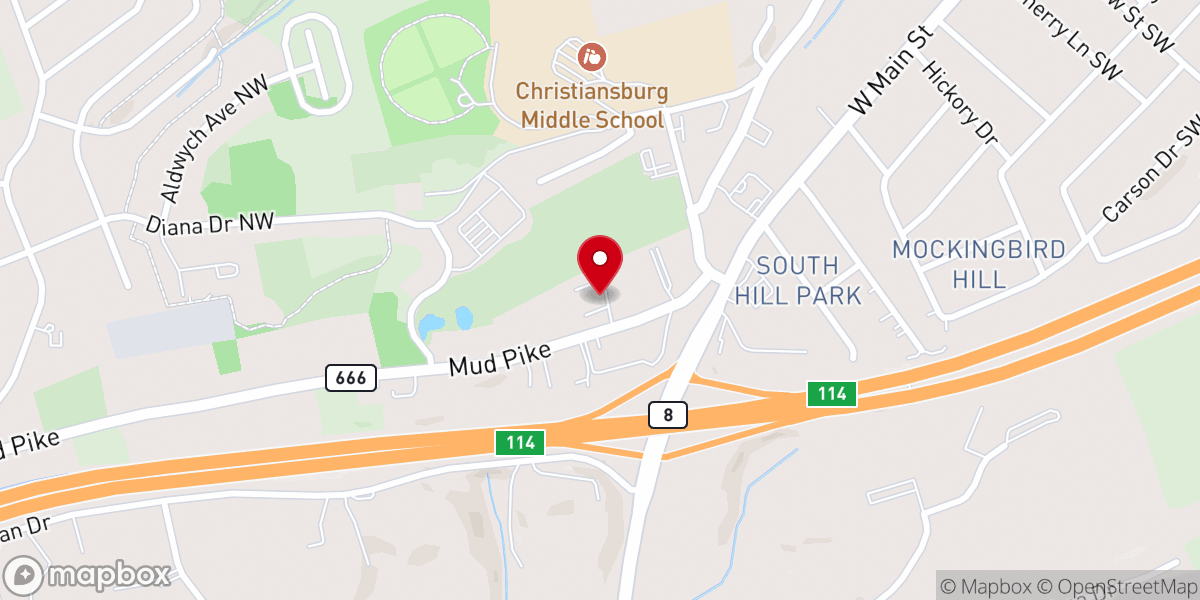 Map showing location of New Path Church of God