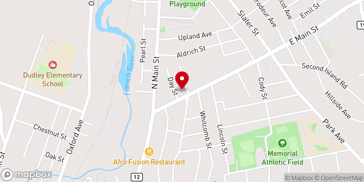 Map showing location of Sacred Heart Parish Office