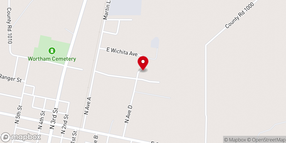 Map showing location of Taylor Chapel C.O.G.I.C