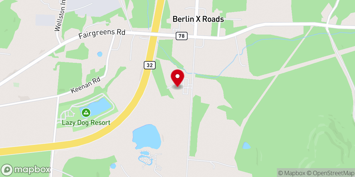 Map showing location of World Outreach Ministries