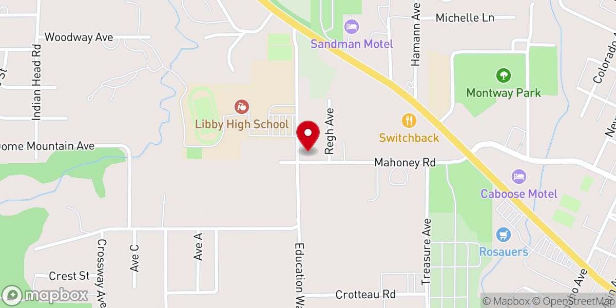 Map showing location of Faith Bible Church