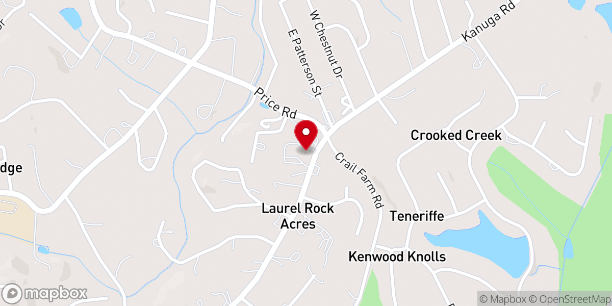 Map showing location of Covenant Presbyterian Church, PCA