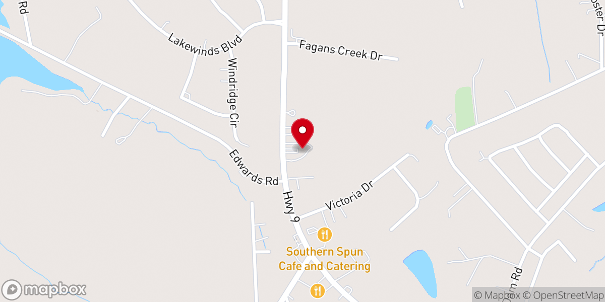 Map showing location of RUA Church of God