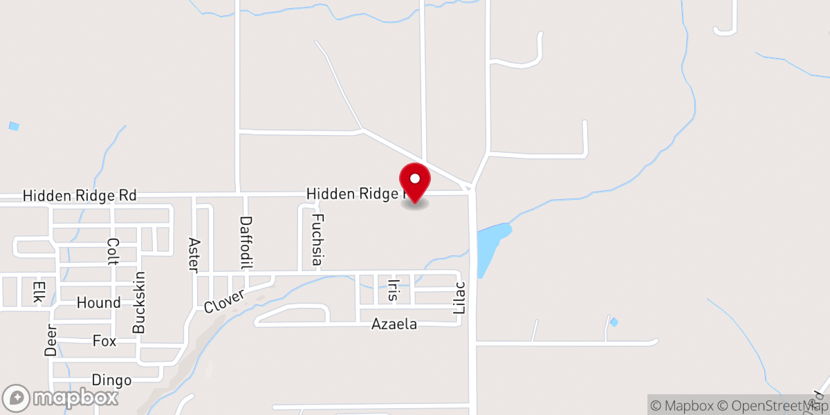 Map showing location of Piney Creek Fellowship Church