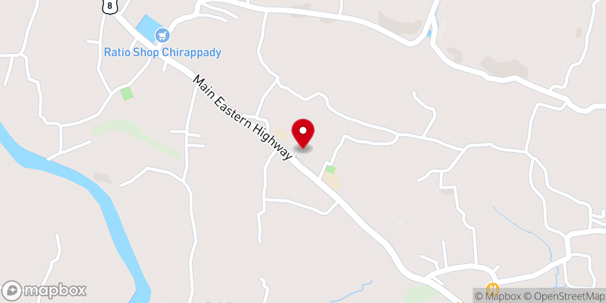 Map showing location of St. Sebastian's Church, Anicadu