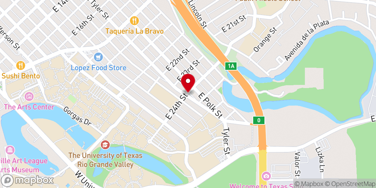 Map showing location of Holy Family Church