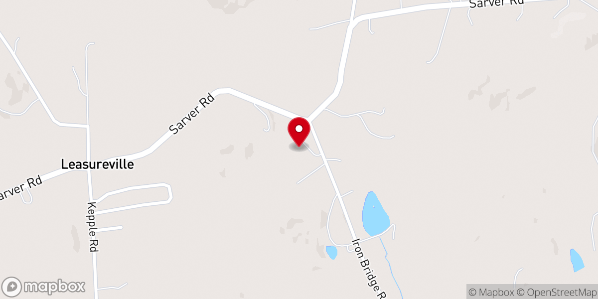 Map showing location of The Sower's Chapel