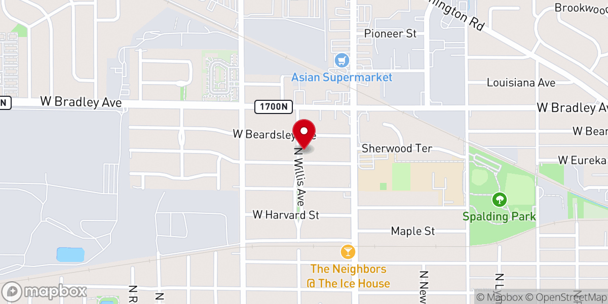 Map showing location of New Foundation Missionary Baptist Church