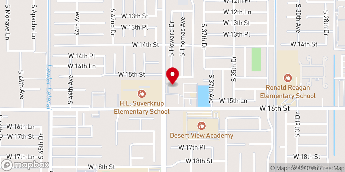 Map showing location of Real Life Church