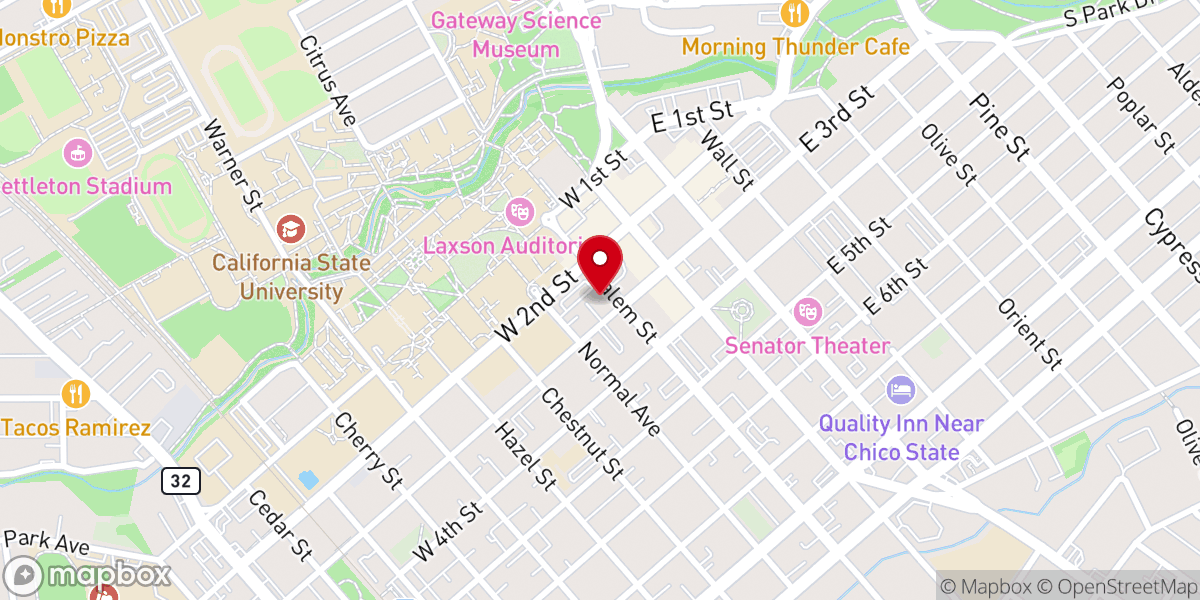 Map showing location of St. Augustine of Canterbury Anglican Church