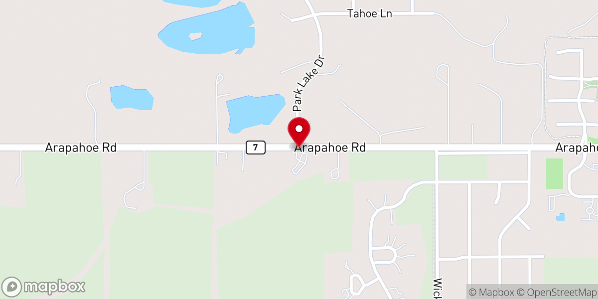 Map showing location of Unity Columbine Spiritual Center
