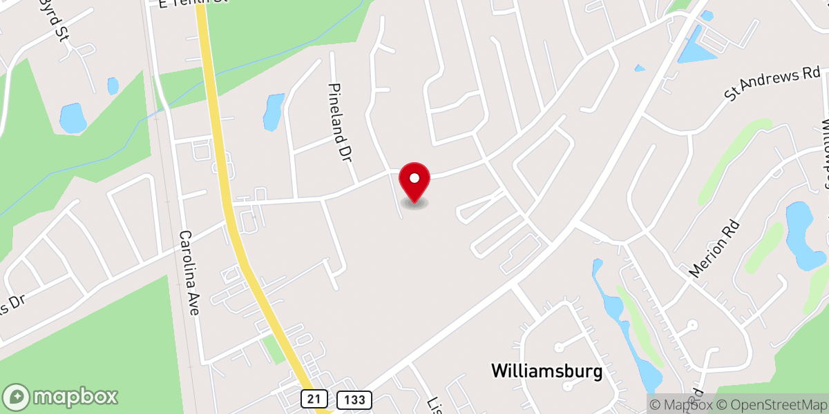 Map showing location of Rincon Baptist Temple