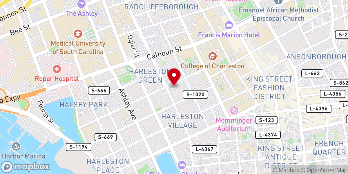 Map showing location of Holy Trinity Reformed Episcopal Church