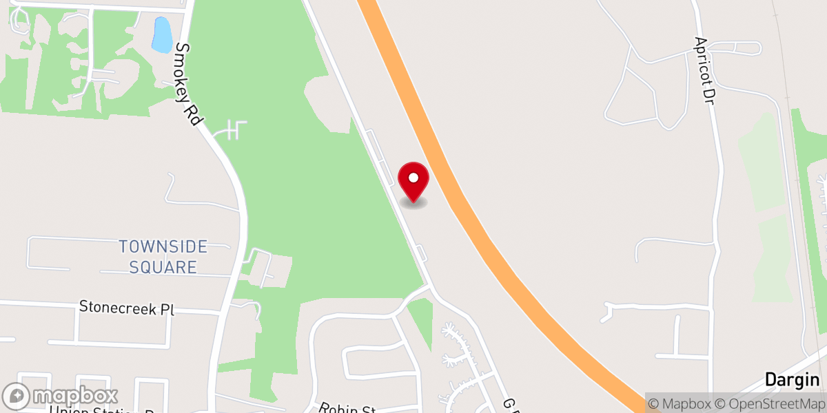Map showing location of Shelby Crossings