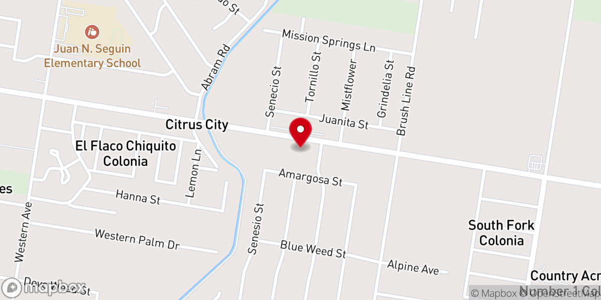 Map showing location of Templo Eben-Ezer