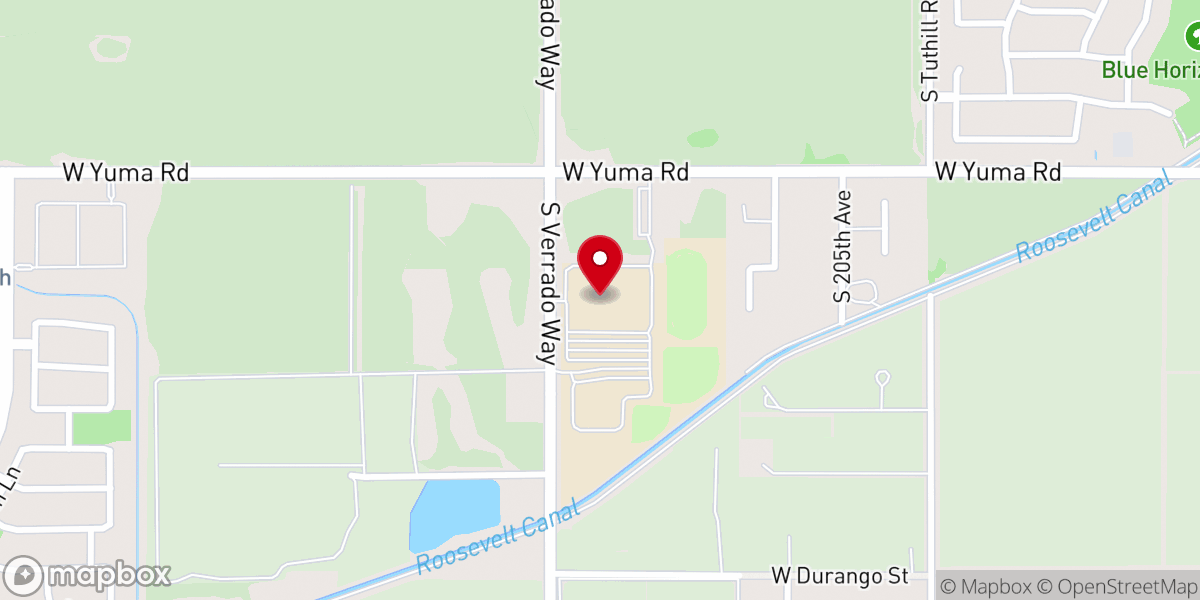 Map showing location of Living Water Lutheran Church
