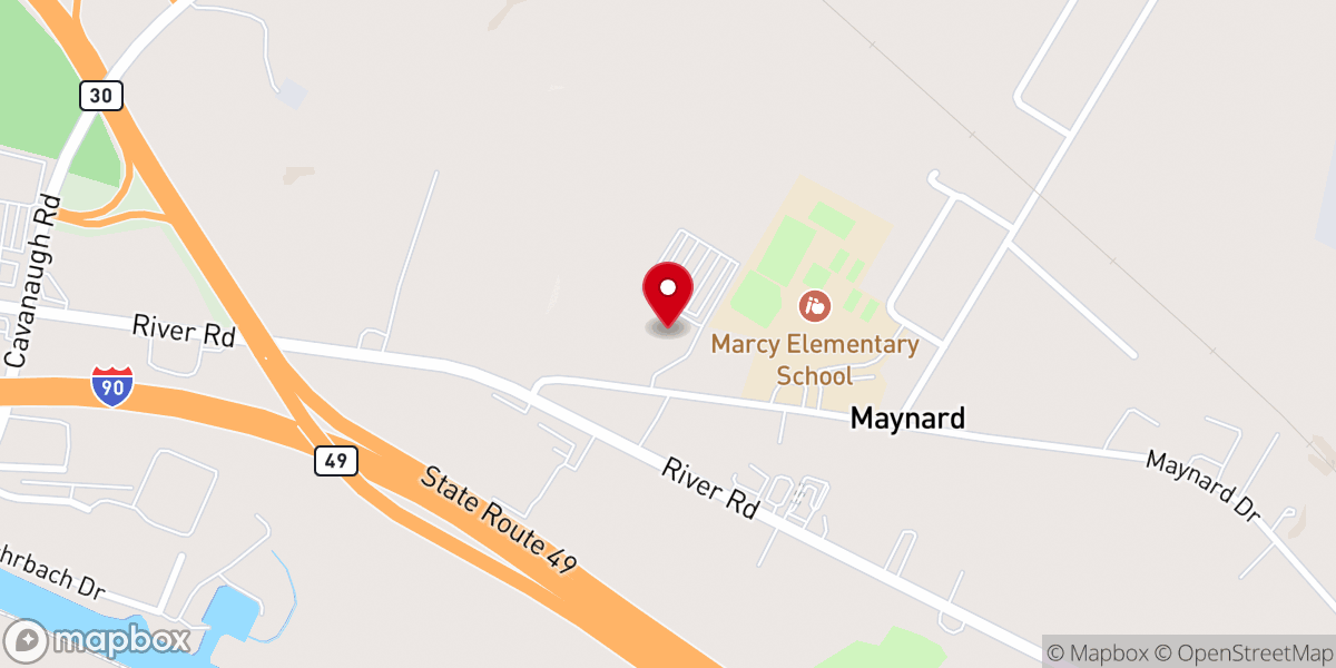 Map showing location of Mohawk Valley Church