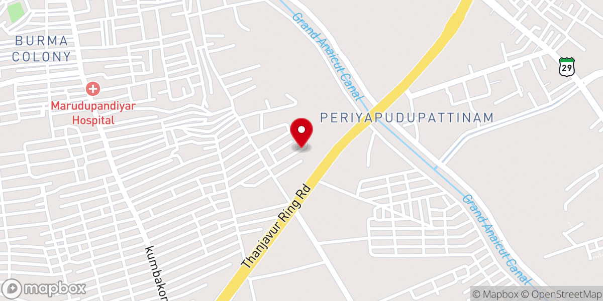 Map showing location of Athisayamanavar Methodist Church