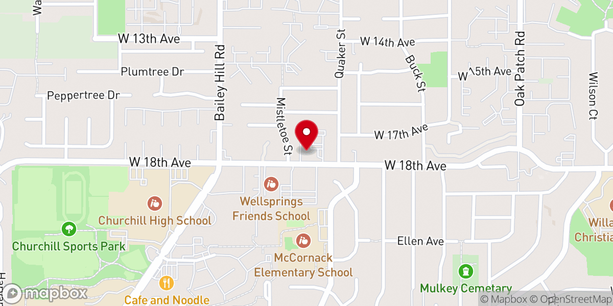 Map showing location of Art House Friends Church